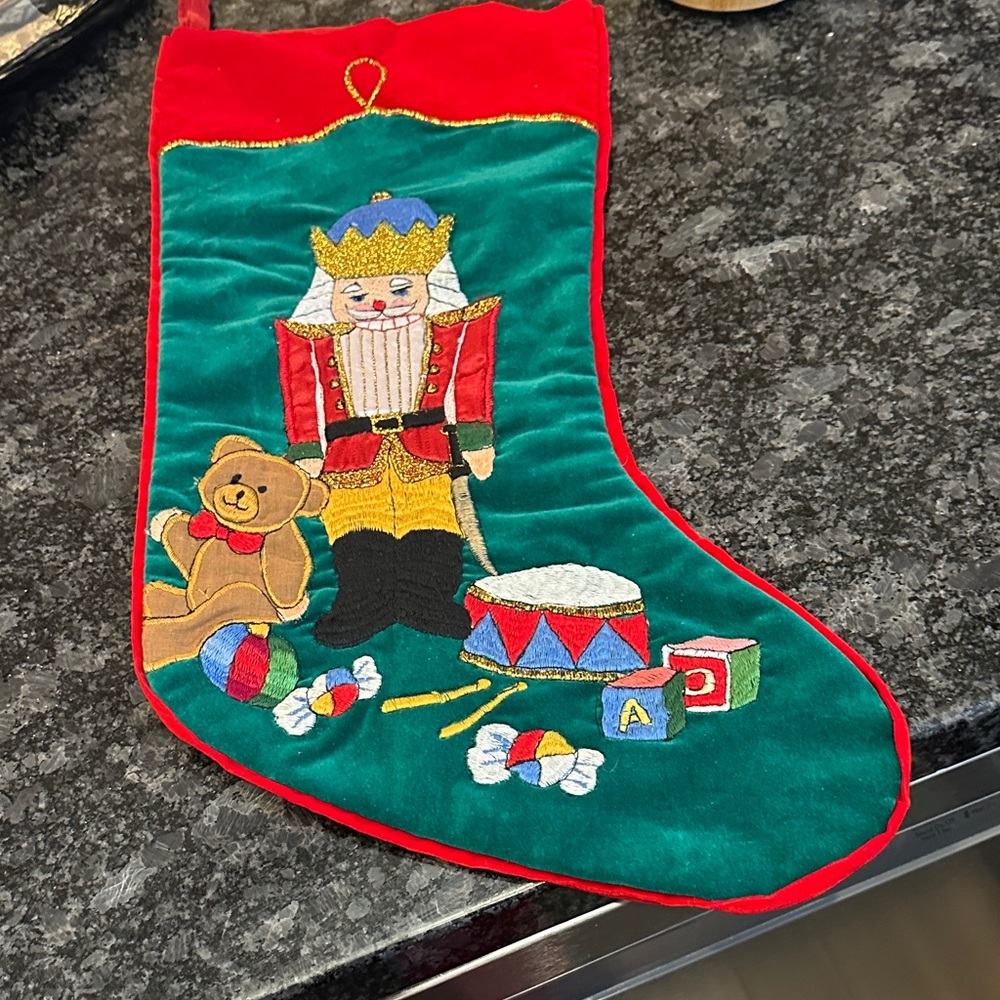 Festive Nutcracker Christmas Stocking